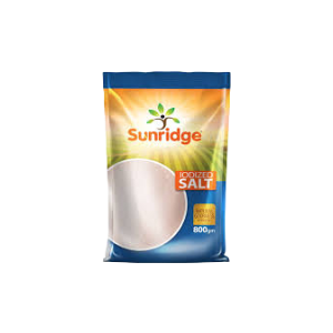 Sunridge Iodized Refined Salt 800g
