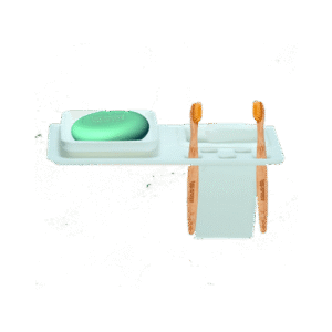 Berry 2Pc Tooth Brush Holder & Soap Dish