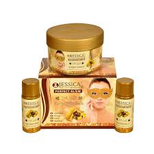 Jessica Bleach Cream Jar Small 24K Gold