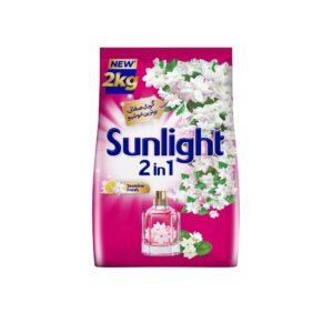 Sunlight 2In1 Jasmine Fresh Detergent Powder(Pink) 2Kg