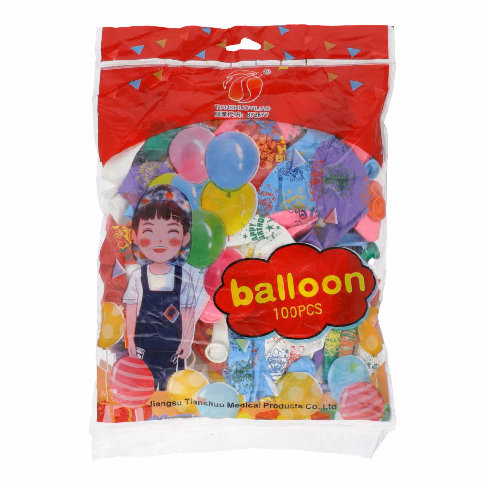 Happy Birthday Printed Baloon 100 Pcs Pouch 108