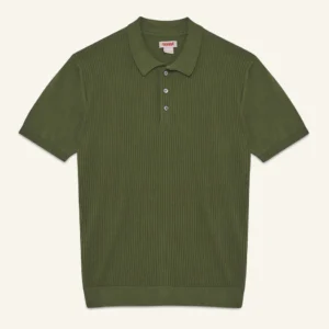 Wearium Waffle Knitmlint Green Polo