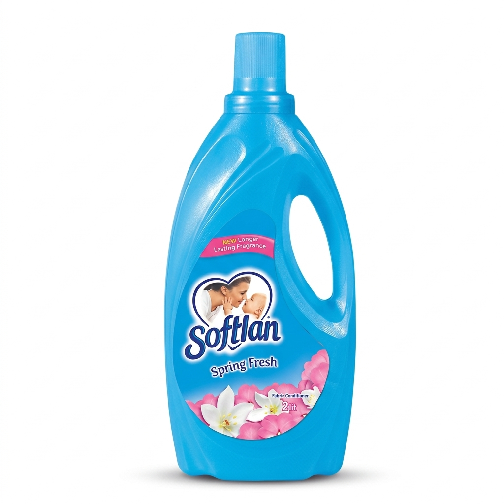 Softlan Spring Fresh Fabric Softener 2000ml(Blue)