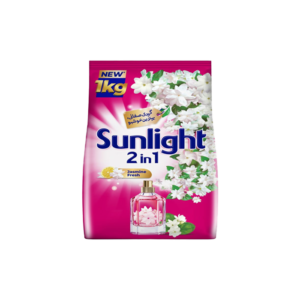 Sunlight 2In1 Jasmine Fresh Detergent Powder(Pink) 1Kg
