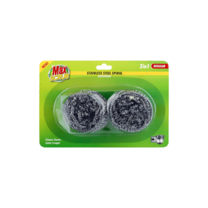 Max Scrub Stainless Steel Spiral 2In1 Regular