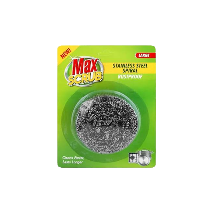 Max Scrub Stainless Steel Spiral Large
