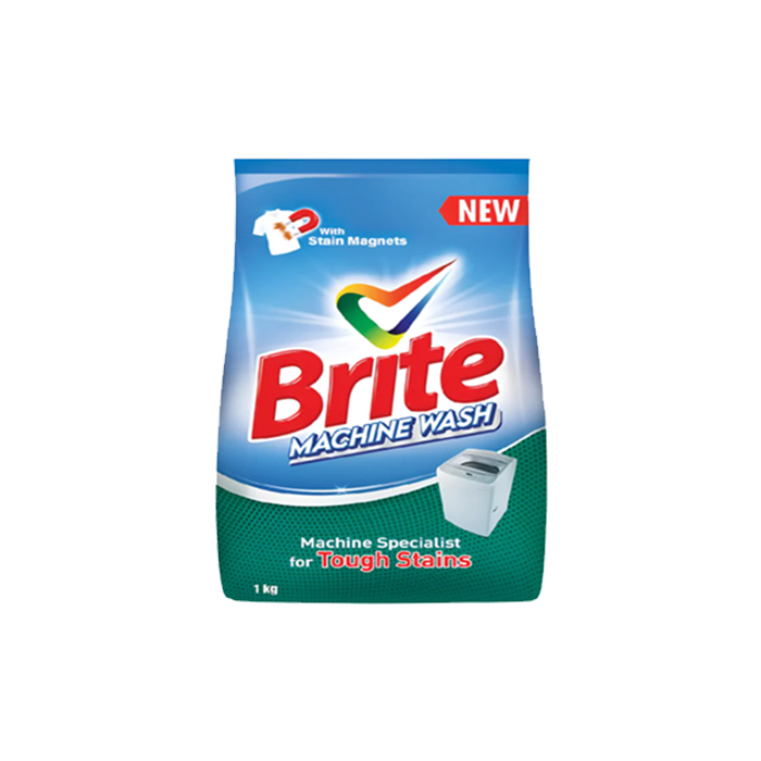 Brite Machine Wash Detergent Powder 1Kg