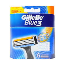 Gillette Blue 3 Blades 6Pcs