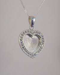 Resin Silver Pendant