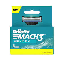 Gillette Mach3 Fresh Clean Blade 4Pcs