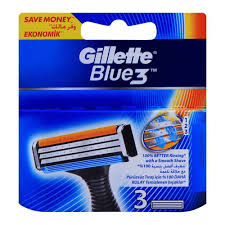 Gillette Blue 3 Blades 3Pcs