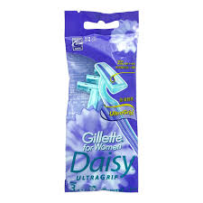 Gillette Daisy Razor 3P Pouch Purple
