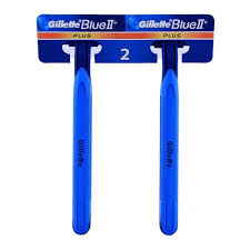 Gillette Blue 2+ Razor 02P Card
