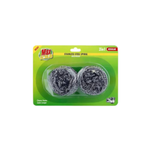 Max Scrub Stainless Steel Spiral 2In1
