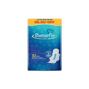 Butterfly Long Ultra Thin Xxl 32 Pads