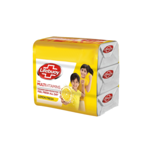 Lifebuoy Lemon Fresh Trio 3In1 Soap 125g